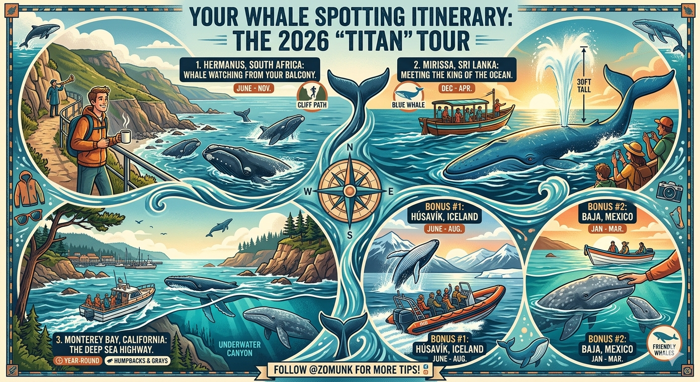 Your Whale Spotting Itinerary: The 2026 "Titan" Tour